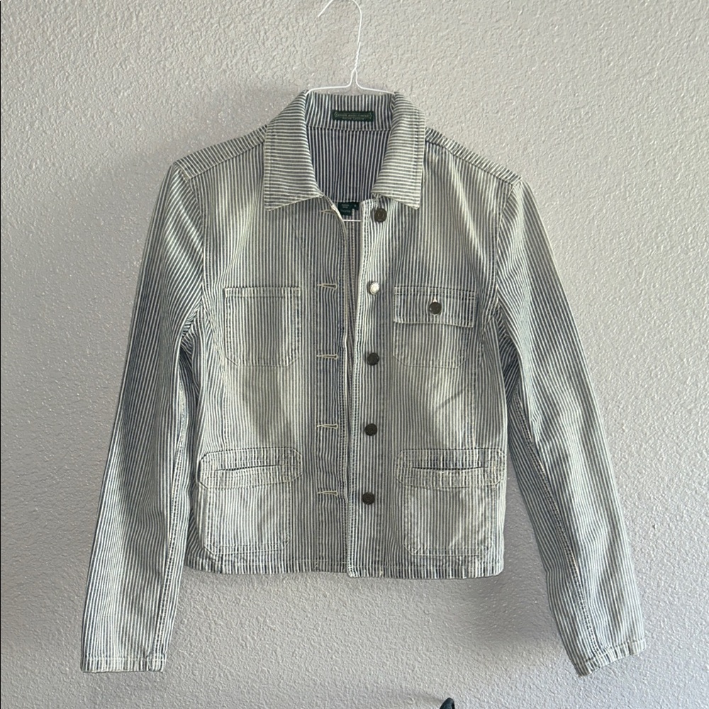 Lauren Ralph Lauren Striped Jacket - Black and White